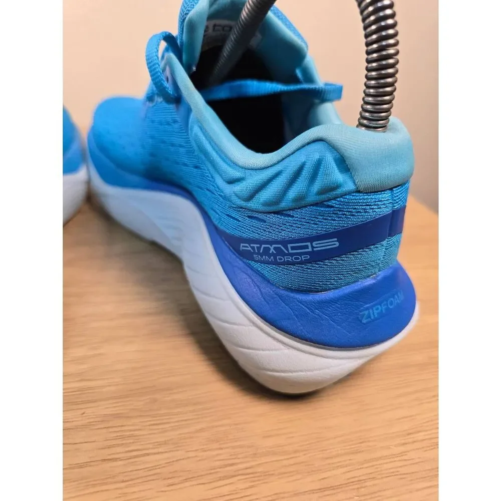 Topo Athletic Atmos Women's Size 6 Blue White Cushion Running Shoes Sneakers
